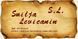 Smilja Levičanin vizit kartica